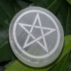 Selenite Engraved Charging Coasters