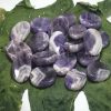 Chevron Amethyst Worry Stones