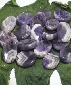 Chevron Amethyst Worry Stones