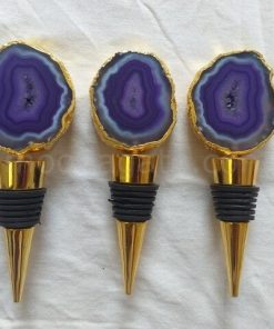 Purple Agate Bottle Stopper