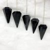 Black Obsidian Gemstone Pendulum