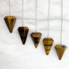 Tiger Eye Gemstone Pendulum