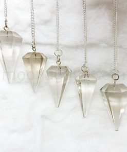 Clear Quartz Gemstone Pendulum