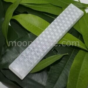 Moon Phase Engraved Selenite