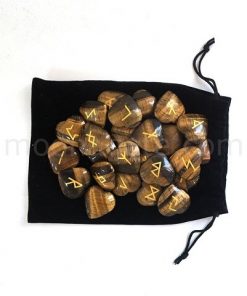 Tiger Eye Heart Shape Rune Set