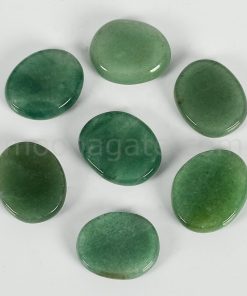 Wholesale Green Aventurine Flat Palm Stones