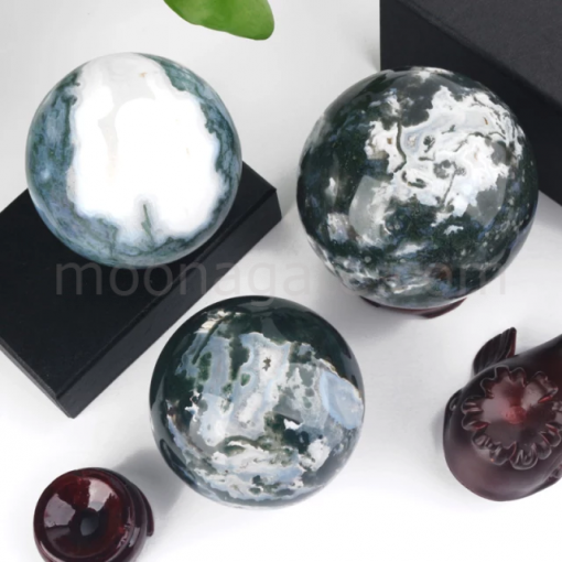 Wholesale Moss Agate Gemstone Spheres