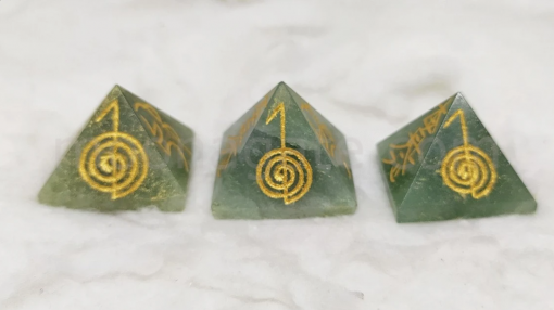 Wholesale Unakite Reiki Engraved Gemstone Pyramid