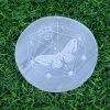 Wholesale Butterfly Moon Phase Engraved Selenite Plate