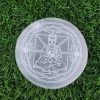 Wholesale Selenite Yoga Buddha Engraved Plate