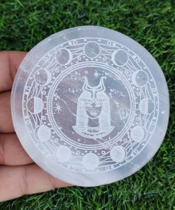 Wholesale Egyptian Goddess of Night Engraved Selenite Plate