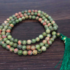 Wholesale Natural Unakite 8MM Gemstone Beads Prayer Mala (108 Beads)