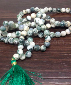 Wholesale Natural Tree Agate 8MM Gemstone Beads Prayer Mala