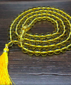 Wholesale Natural Citrine 8MM Gemstone Beads Prayer Mala ( 108 Beads )
