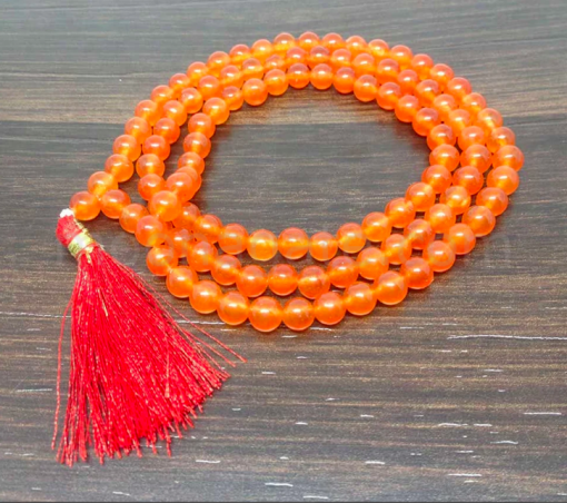 Wholesale Natural Carnelian 8MM Gemstone Beads Prayer Mala ( 108 Beads )