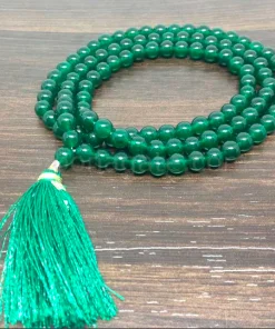 Wholesale Natural Green Jade 6MM Gemstone Beads Prayer Mala ( 108 Beads )