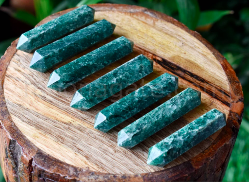Wholesale Natural Green Jade Double Terminated Obelisk Point