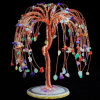 Handmade Multi Crystals Mineral Tree With Agate Slice Base