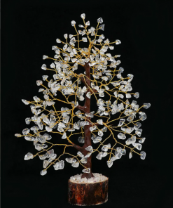 Crystal Clear Quartz Gemstone Chips Mineral Tree For Christmas Decoration
