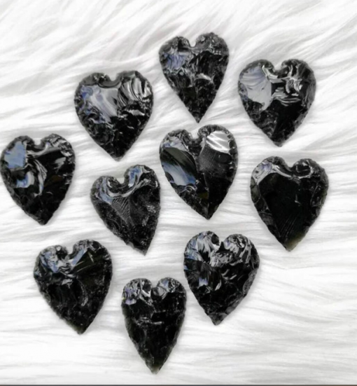 Wholesale Black Obsidian Heart Shape
