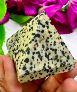 Wholesale Natural Dalmatian Jasper Gemstone Pyramids