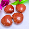 Wholesale Red Gold Stone Sandstone Puffy Hearts