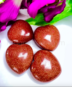 Wholesale Red Gold Stone Sandstone Puffy Hearts