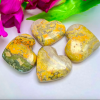 Wholesale Bumble Bee Jasper Puffy Hearts