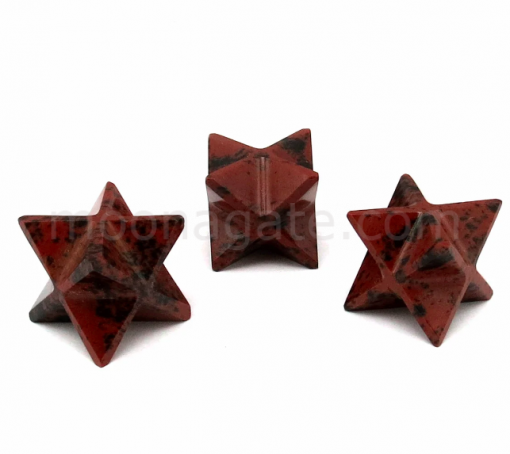 Wholesale Mahogany Obsidian Gemstone Merkaba Stars