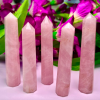 Wholesale Natural Crystal Rose Quartz Obelisk Tower Points ( 8 Faceted )