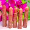 Wholesale Natural Crystal Strawberry Quartz Obelisk Point Towers ( 8 Faceted )