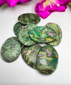 Indian Ruby Zoisite Worry Stones Thumb Stones