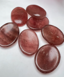 Strawberry Quartz Worry Stones Thumb Stones