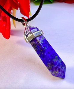 Sodalite Double Pointed Pencil Crystal Pendent