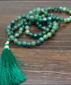 Wholesale Moss Agate Gemstone Beads Prayer Mala