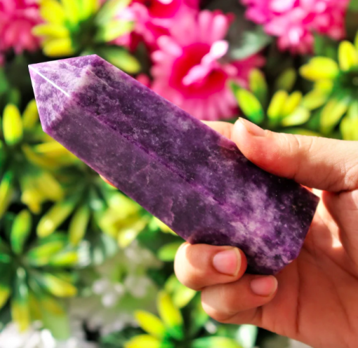 Wholesale Natural Lepidolite Obelisk Tower