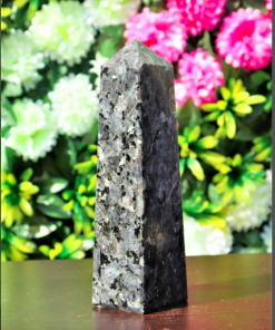 Wholesale Natural Crystal Stone Larvakite Obelisk Tower