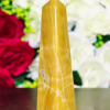 Wholesale Natural Crystal Stone Mango Calcite Obelisk Tower