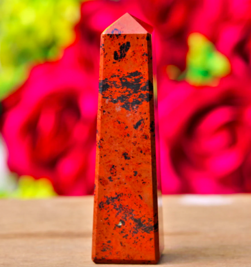 Wholesale Natural Crystal Stone Mahogany Obsidian Obelisk Tower