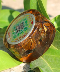 Wholesale Tiger Eye Flower of Life Orgone Tower Buster