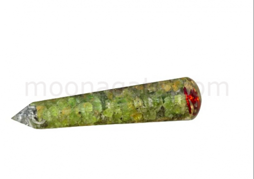 Wholesale Prehnite Orgonite Energy Obelisk Point Massage