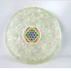 Wholesale Clear Quartz Flower of Life Orgonite Coaster