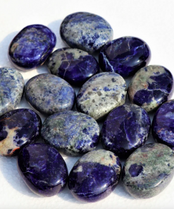 Sodalite Pillow Palm Stones-Gemstone Palm Stone Wholesale