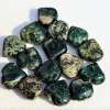 Ocean Jasper Gemstone Puffy Hearts