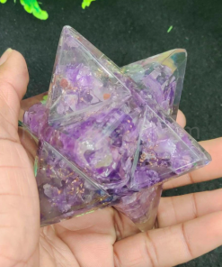 Wholesale Amethyst Orgonite Merkaba Star