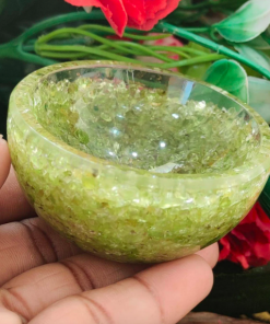 Wholesale Handmade Peridot Orgonite Energy Bowl