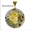 Rainbow Moonstone Vasushastra Orgonite Pendent