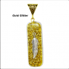 Citrine Leaf Orgonite Pendant Necklace