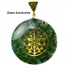 Green Aventurine Vastushastra Orgonite Energy Pendent