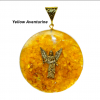 Yellow Aventurine Angel Orgonite Energy Pendent